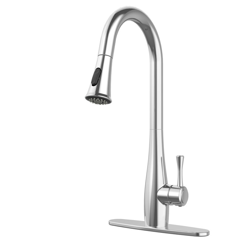 RoomTec Pull Down Kitchen Faucet, Chrome