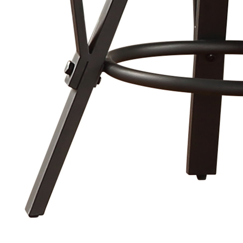 Table de bout en bois / fer Bruce Hudock 24 po Bruce