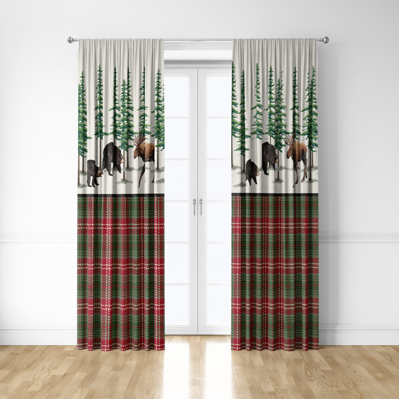 Semi Sheer Curtain Pair, 40" W x 82" L