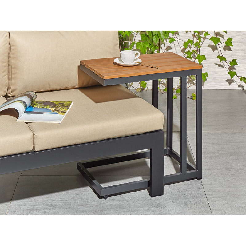 Messina Metal Outdoor Side Table , 60cm cm W 35cm cm D