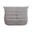 Chaise d'appoint - Meuble de salon confortable capitonné en microfibre gris-1710333136