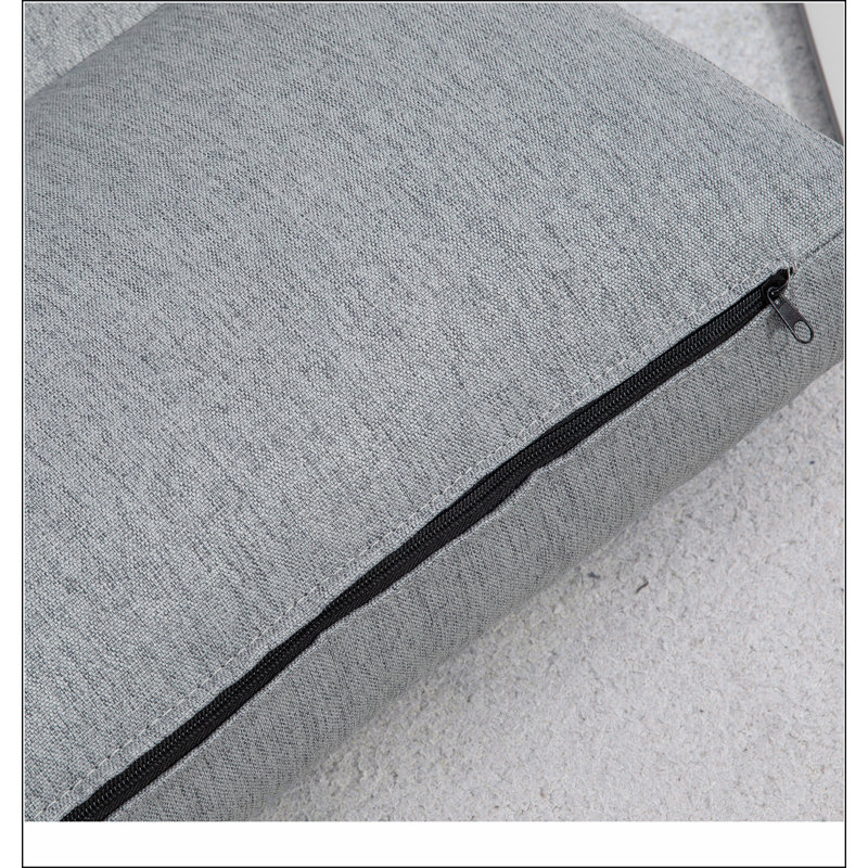 Chaise pliante, canapé-lit convertible, canapé-lit avec dossier réglable à 6 positions et coussin pour lire, jouer, méditer, gris