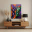 Art mural abstrait 24 figurines en métal mauve-1567215338