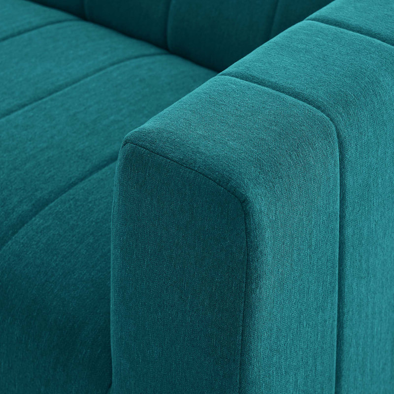 Causeuse en tissu Modway Bartlett, 100 % polyester vert