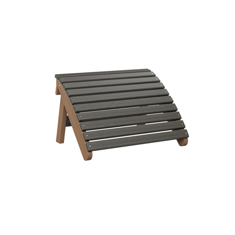 Repose-pieds berlinois berlinois Adirondack, Coastal Gray Top/Antique Mahogany Base