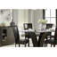 Ensemble de 2 chaises d'appoint de salle à manger rembourrées en similicuir brun foncé-333877465-333877467