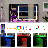 Vanity Desk with Mirror and Lights, 11 LED Lights Fluted Makeup Vanity Desk, Glass Top for Bedroom, Black-818834318