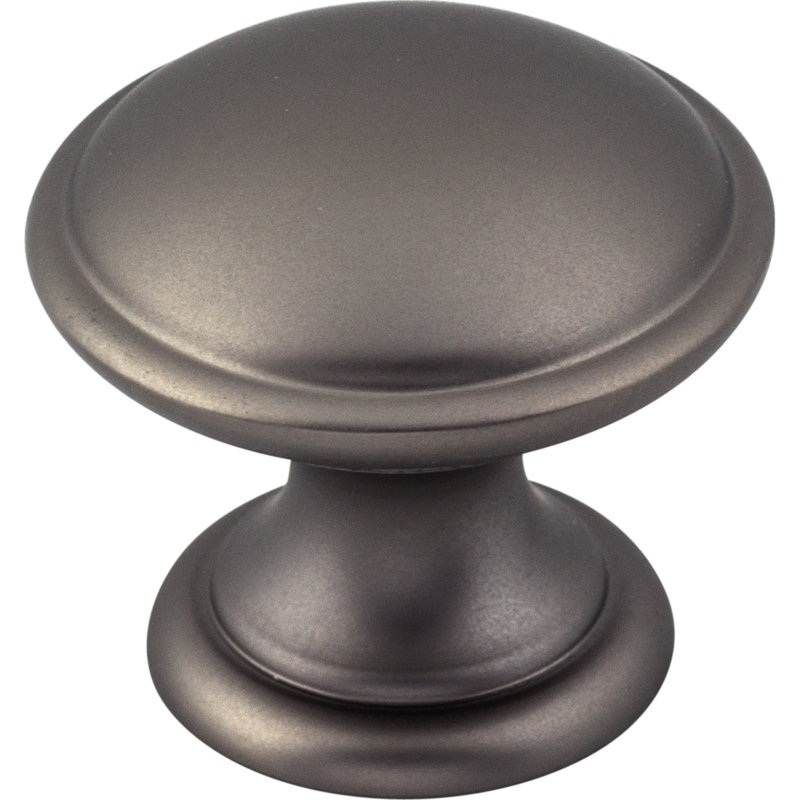 Dakota Rounded 1 1/4" Diameter Mushroom Knob, Ash Gray