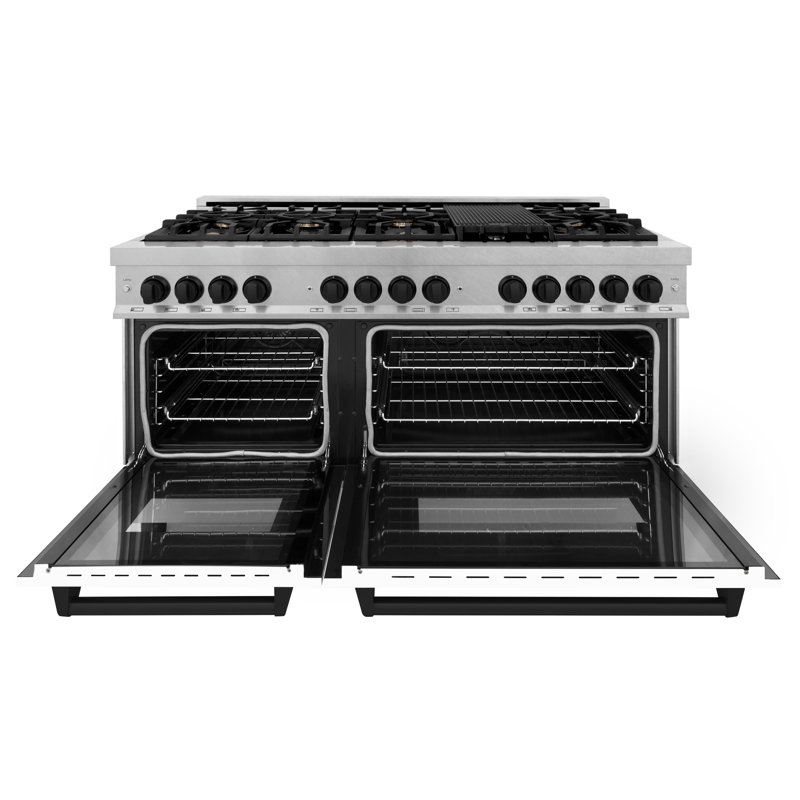 ZLINE Autograph 60" Legacy Dual Fuel Range, Matte Black