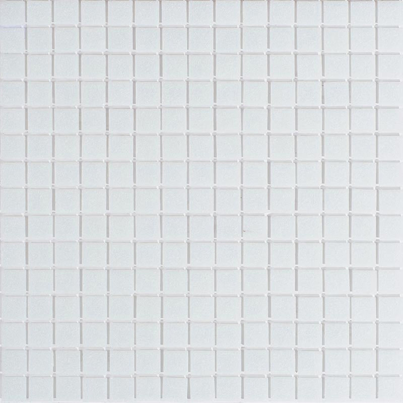 Dune 0.8" x 0.8" Glass Grid Mosaic Wall & Floor Tile , Pearl White