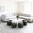 Ottoman Foot Rest Soft And Comfortable Ottoman Square Corduroy Woven Design Sofa Stool-1165623902