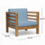 Fauteuils club d'extérieur en bois d'acacia avec coussins-914868271-914868256