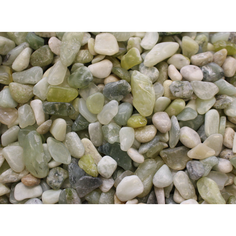 Remplisseur de vase en gravier poli, Jade