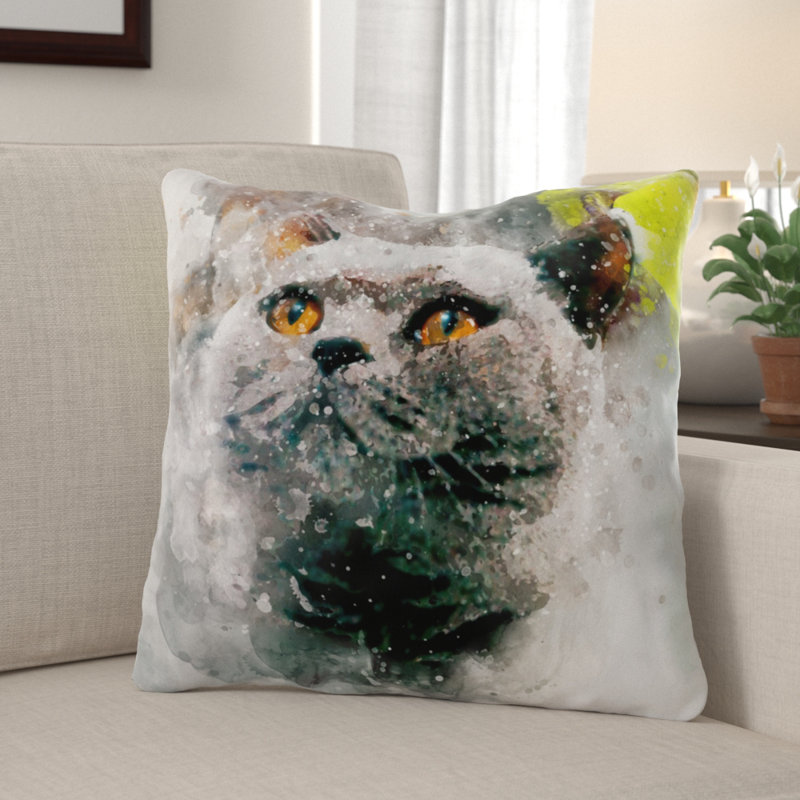 Coussin pour chat Dubreuil, Microsuède, Intérieur