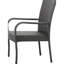 2 fauteuils en PE gris avec fonction empilable - style moderne, sièges spacieux, polyvalents pour l'extérieur, esthétique prête à l'emploi, décor,