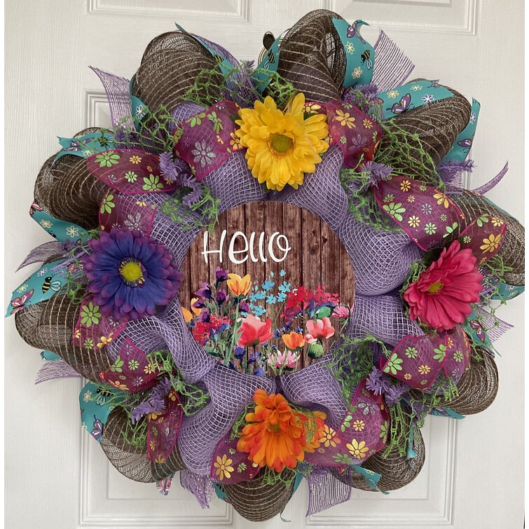 6x5 yd Deco Mesh Roll Metallic Spring Easter Floral Craft Wreath