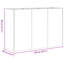 Planter 120X40x80 Cm Cold-Rolled Steel-1357729410