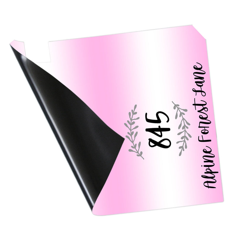 Boîte aux lettres magnétique personnalisée, Rose