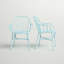 2 chaises de patio empilables Payson-1323853314