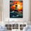 «Coastal Stormy Sunset Lighthouse Breeze IV», art mural phares