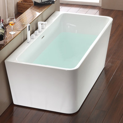 Vermont 59'' x 29.53'' Soaking Acrylic Bathtub