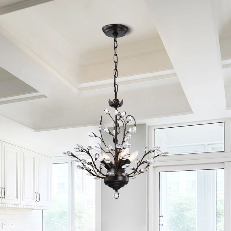 Lustre géométrique unique à 4 lumières Haskett