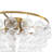 6 - Light Bowl Beading Ribbed Glass Cluster Semi Flush Mount