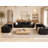 Configurable Vegan Leather Living Room Set-548565093