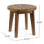 Table d'appoint en bois 16 po, finition, avec saveur rustique et table d'extérieur durable en bois, aspect