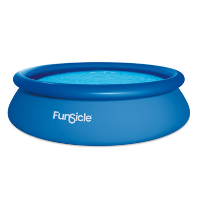 Funsicle 18" x 48" QuickSet Inflatable Ring Top Outdoor Above Ground Pool w/Pump