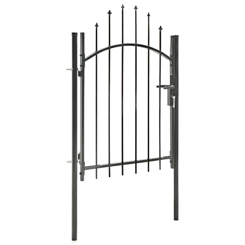 Camerton Black Metal Gate, 175cm H x 100cm W