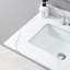 Dessus de meuble-lavabo de luxe or 31 pouces, pierre frittée, évier en céramique, dosseret, lavabo tendance et apparence exquise