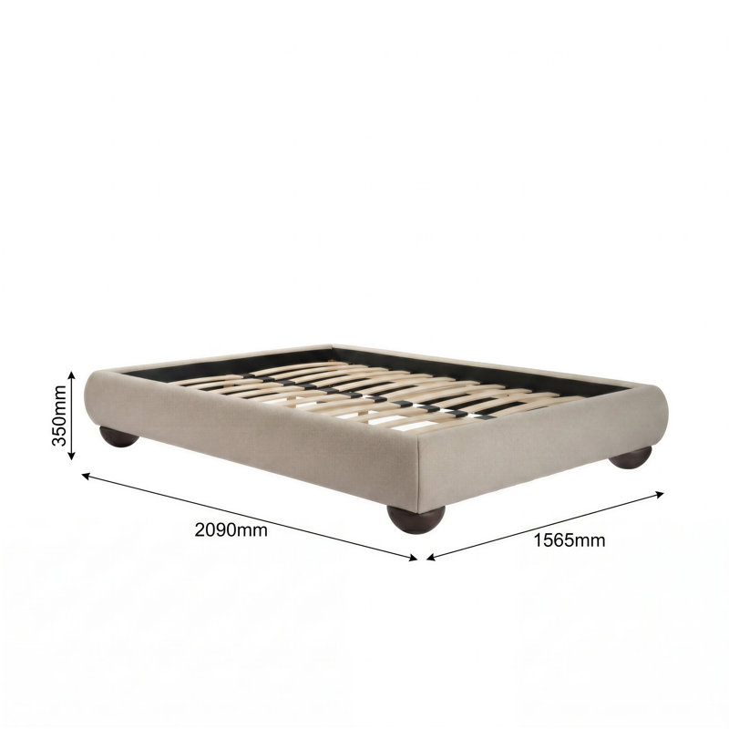 SOLLER BED, Double (4'6), Beige