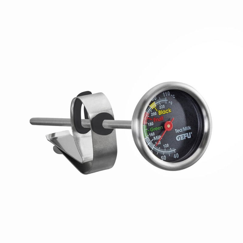 Gefu Stainless Steel Tea and Milk Thermometer - Silver