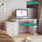 Expandable Storage Desk Wood Modern Home Office Ideal For Study And Craft