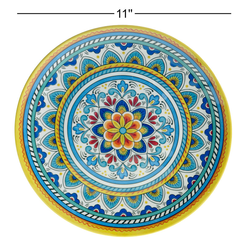 Certified International Portofino Set/6 Dinner Plate 11"