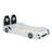 Twin Race Car Bed With LED & Safety Rails-620553479