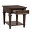 Table de bout de style traditionnel avec tiroir de rangement 1pc