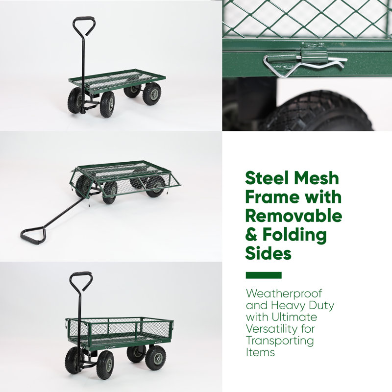 Aspremont 90cm H x 50cm W x 90cm D Garden Hand Truck Trolley