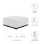 Repose-pieds capitonné Modway Conjure Channel-1588718621