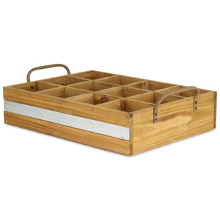 Stratford Rustic Rolling 5-Bin Storage Organizer