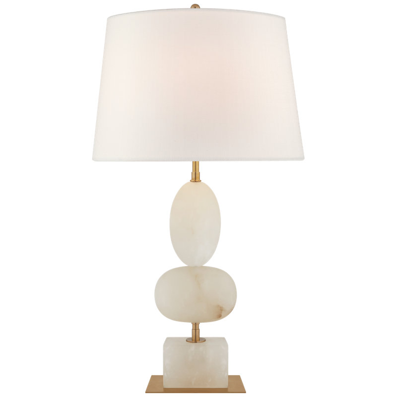 Thomas O'Brien Dani Medium Table Lamp, Alabaster