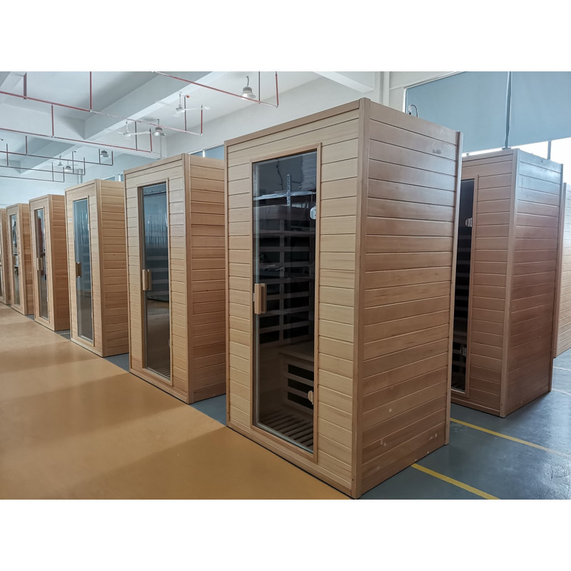 Sauna à infrarouge FAR pour 2 personnes avec télécommande et pruche Augensternchen
