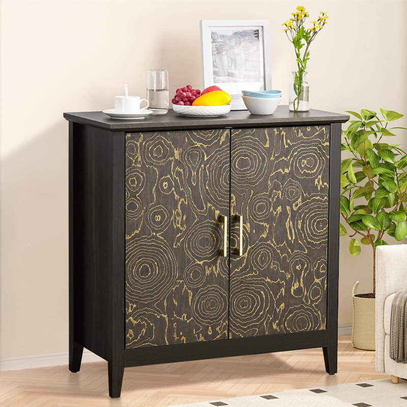Armoire à café avec 2 portes et tablette réglable