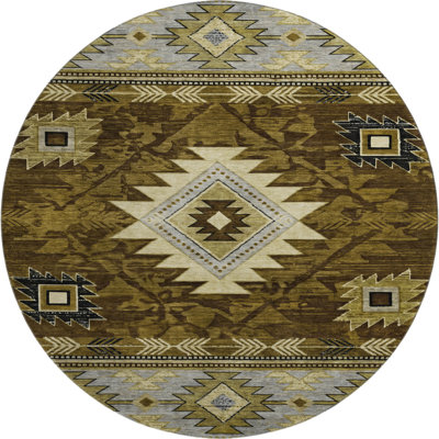 Premium Machine Washable Lubbers AMF1754 Tribal Rug