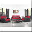 Causeuse convertible rembourrée avec rangement, rouge-1202235214