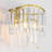 1-Light crystal Gold wall sconce for Bathrooms