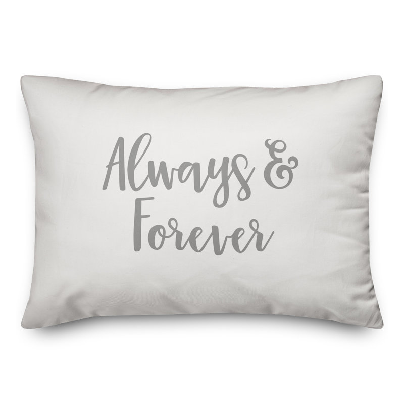  Coussin Always & Forever, Gris / blanc