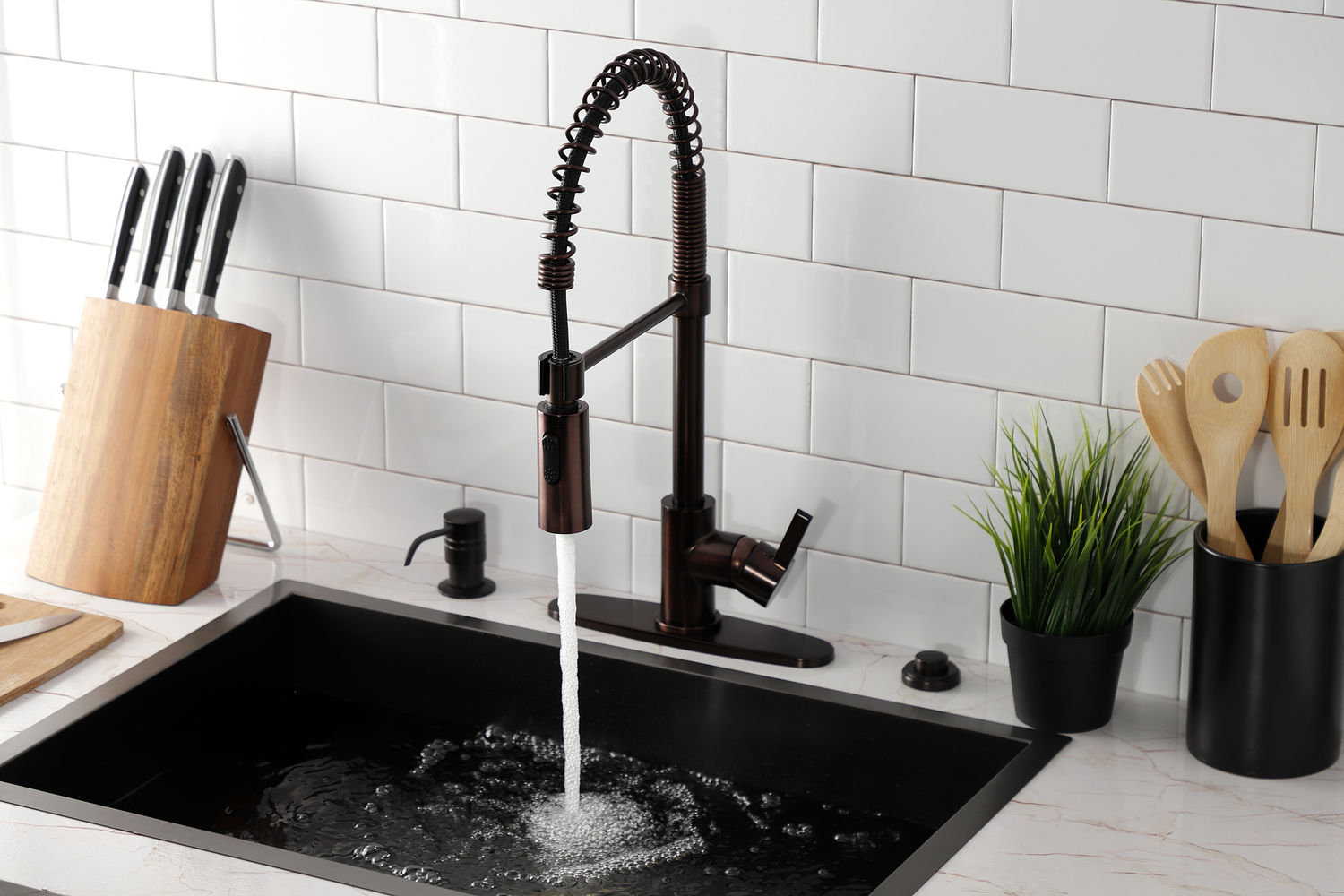 Kingston Brass Continental Pre-Rinse Faucet, Oil Rubbed Bronze
