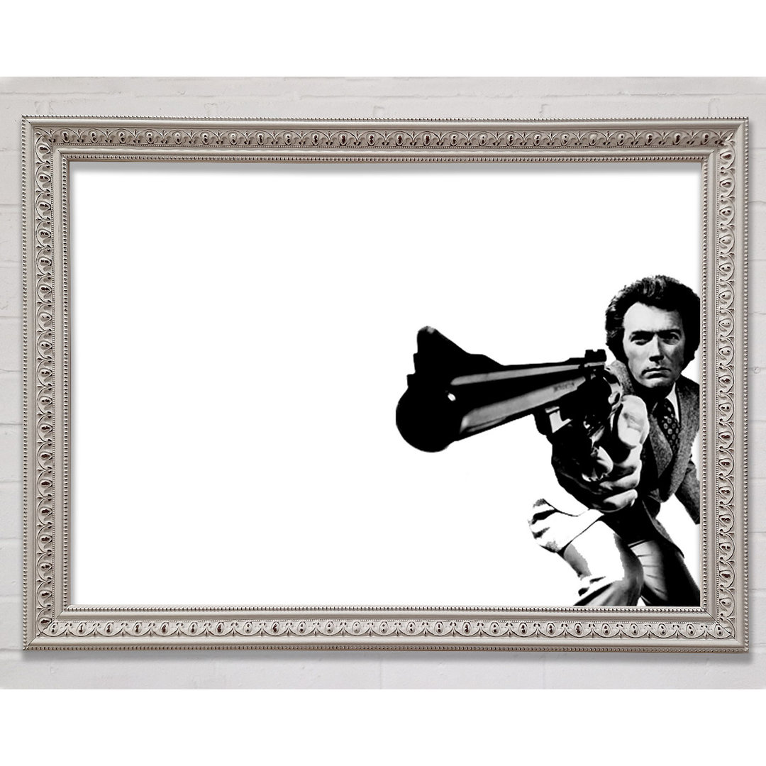 Gerahmtes Wandbild Gun von Clint Eastwood